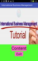 International Business Management poster