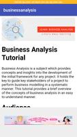 business analysis capture d'écran 1