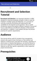 Recruitment and Selection imagem de tela 3