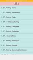 Learn ETL Testing poster