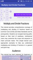 Learn Multiply and Divide Fractions captura de pantalla 2
