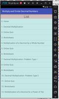 Multiply and Divide Decimal Numbers 포스터