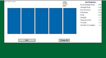 5 Card Draw Poker Solitaire 海報