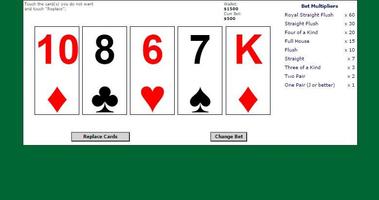 5 Card Draw Poker Solitaire 截圖 1