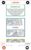 Free Coloring Book - Images and Mandalas- ColorZen Plakat