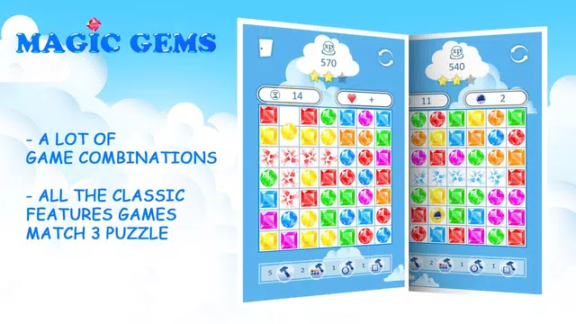 Screenshot 3 for Magic Gems: Match 3 Puzzle