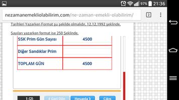 Ne Zaman Emekli Olurum capture d'écran 2