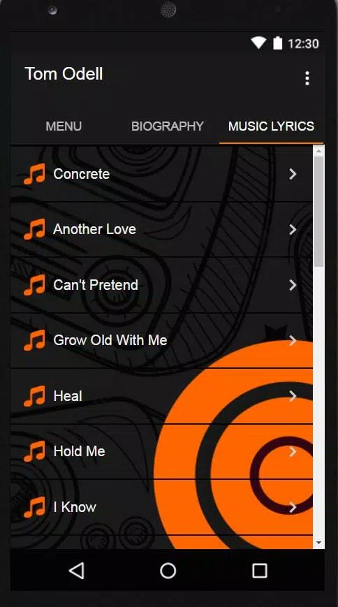 Tom Odell - Concrete lyrics APK for Android Download