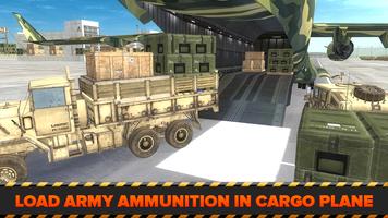 برنامه‌نما Army Cargo Plane Airport 3D عکس از صفحه