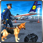 3D Police Dog sécurité dans icône