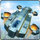 Tourist Futuristic Flying Car 아이콘