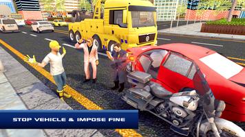 Traffic Police Bike Escape Pro Affiche