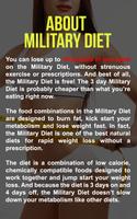 Super Military Diet : 3 Day Di Poster
