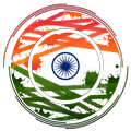 Indian flag clock