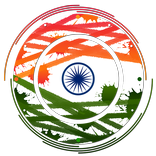 Indian flag clock