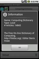 Computing Dictionary Package capture d'écran 1