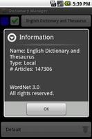 English Dictionary Package screenshot 1