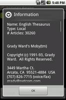 English Thesaurus Package screenshot 1