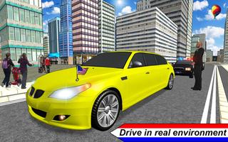 Limousine Car Driving President Security Car Games capture d'écran 1