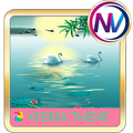bird swan Xperia theme