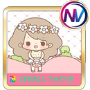 cute girl - xperia theme APK