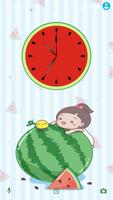 girl and melon Xperia theme Affiche