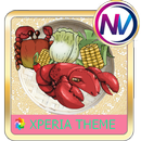 seafood Xperia theme APK