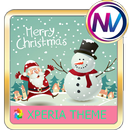 merry christmas - snowman Xperia theme APK