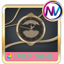 clock time Xperia theme APK