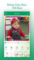 Birthday Video Maker With Mucic الملصق