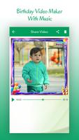 Birthday Video Maker With Mucic capture d'écran 3