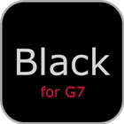 Black theme for LG G8 V50 V40  icône