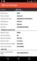 SIM Card Manager capture d'écran 1
