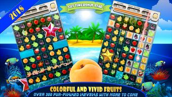 Klejnoty Fruit Splash Free Match 3 Island Adventur screenshot 1