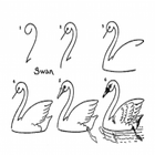 Easy Drawing Lesson: Swan-icoon