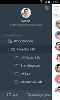 Works Mobile Contacts स्क्रीनशॉट 1