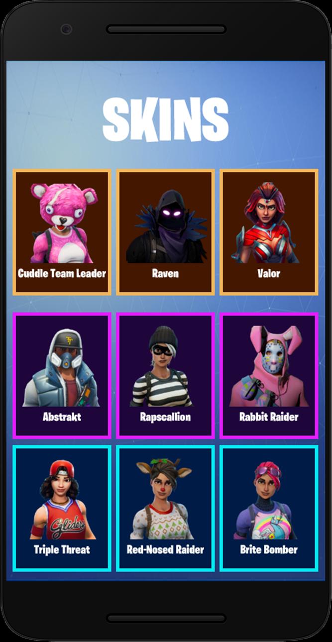 Dance Emotes For Fortnite And Skins For Android Apk Download - how to be the raven brite bomber on roblox