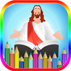 livre de coloriage bible icône