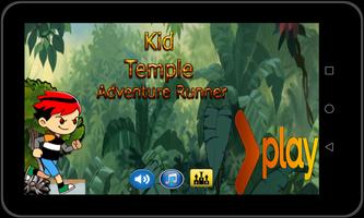 Kid Temple Adventure Runner Affiche