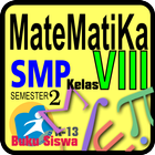 Buku Matematika Kelas 8 smt 2 آئیکن