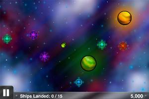 Spaceship Land Planet Game plakat