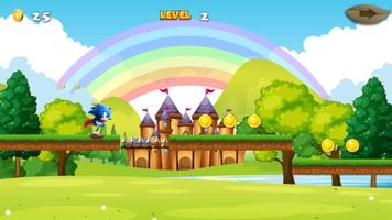 New Sonic Run Game تصوير الشاشة 1