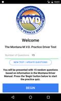 Montana MVD Practice Driver Te الملصق