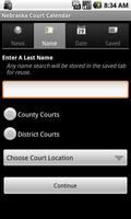 Nebraska Court Calendar Search syot layar 1