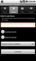 Nebraska Court Calendar Search screenshot 1