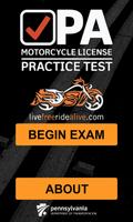 PA Motorcycle Practice Test Affiche