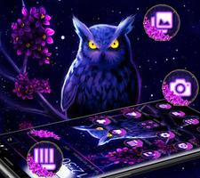 Thème Purple Night Owl capture d'écran 1