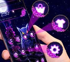 Tema Purple Night Owl screenshot 2