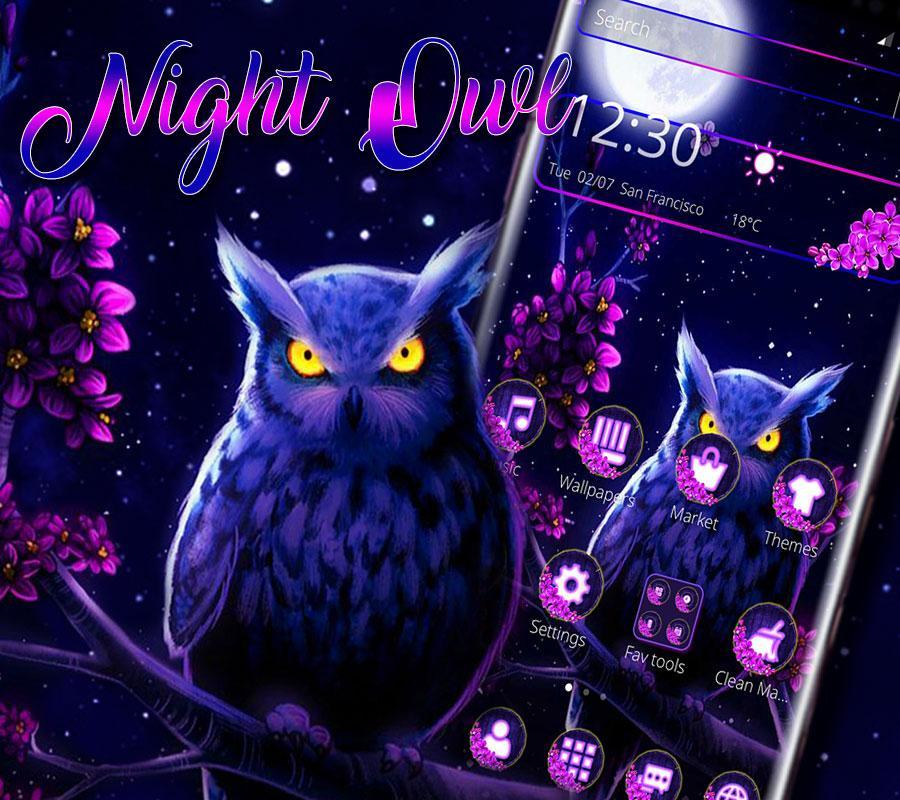 Purple Night Owl Theme اسکرین شاٹ 4.