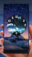 Night Analog Clock Live Wallpaper poster